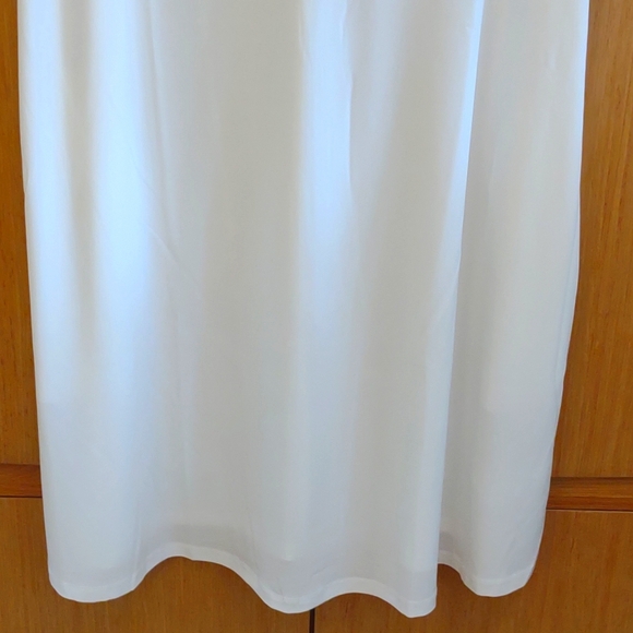 NWOT White Short Sleeve Dress SZ L By Nina Leonard - Picture 4 of 10